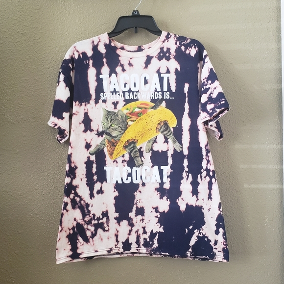 Other - Tacocat Custom Bleach Dyed Tshirt